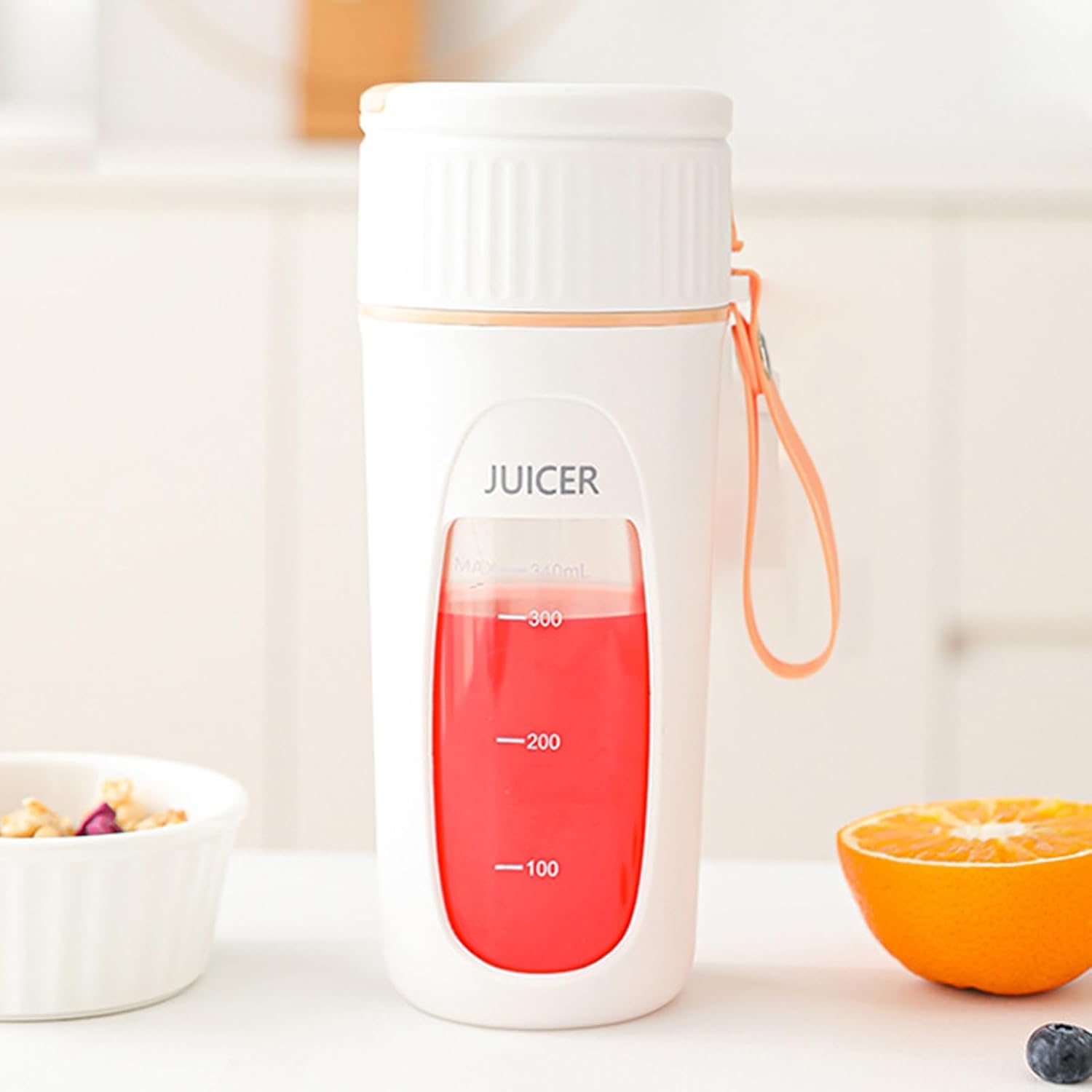 Portable Blender | Rechargeable Cordless Portable Maker | Personal Blenders Fruit Mixer Machine | for Milk Coffee Fruit Home Kitchen Office Picnic Travel Sports Outdoor Hiking Fishing