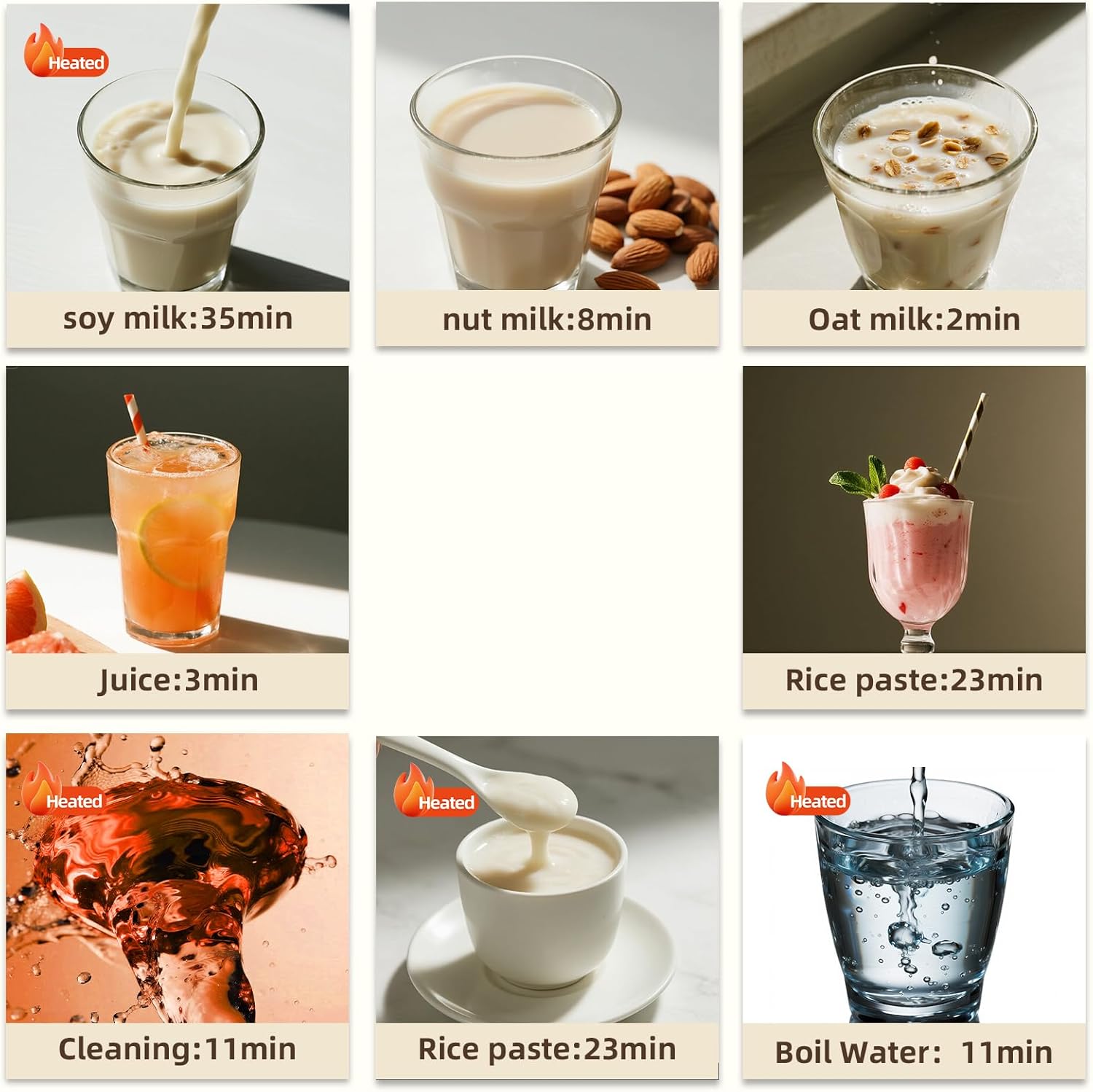 50OZ Nut Milk Maker Machine, TER 10-in-1 Soy Milk Maker for Almond/Oat/Soy Milk, Juice, Milkshake, Rice Paste, Auto Clean/24H Preset Time/12H Keep Warm, with 7 Accessories, Black