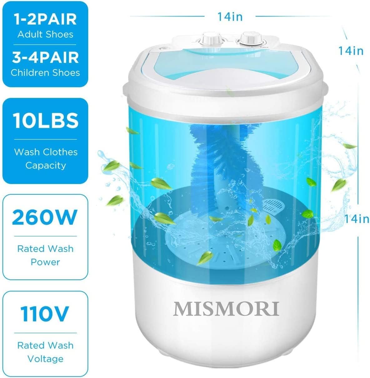 Portable Shoes Washing Machine, Mini Portable Washing Machine, Smart Lazy Automatic Shoes Washer, for Apartments Camping Dorms Business Trip College Rooms