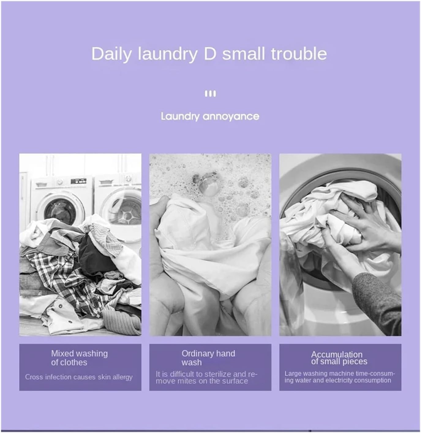 Portable Small Foldable Washing Machine with Spin Dryer For Socks Underwear Panties Washer Household Mini Washing Machine,for Travel,Camping, RV & Dorms