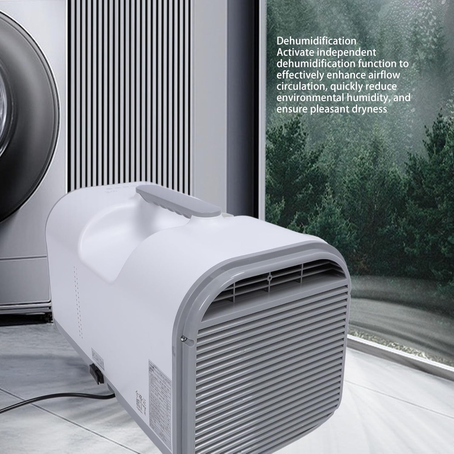 Portable Air Conditioner, 5200BTU Compact Cooling Dehumidification Small AC Unit Remote Control Work Shop Tent RV Room (US Plug 110V)