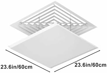 Square Air Conditioner Deflector, Ceiling-Mounted ac Wind Deflector, Easy Installation for Central Air Conditioners, for Home or Office