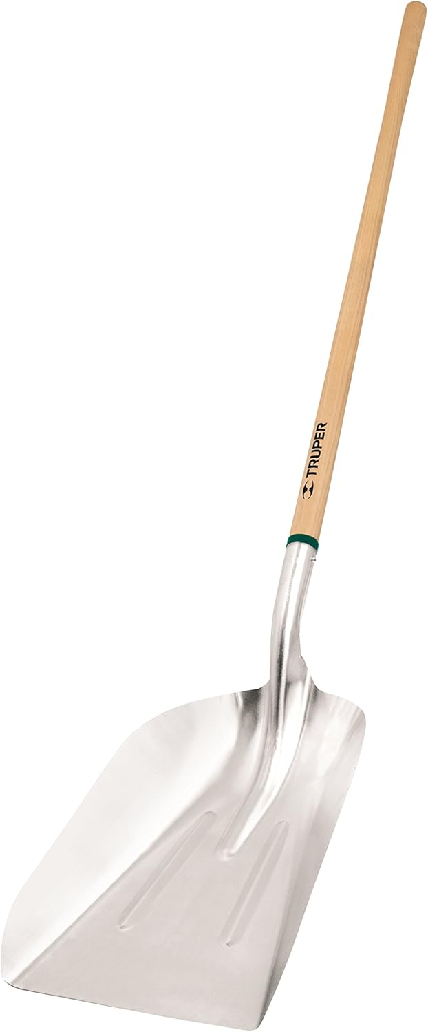 Truper 33052 Tru Tough Aluminum Scoop No.12, Long Handle, 48-Inch