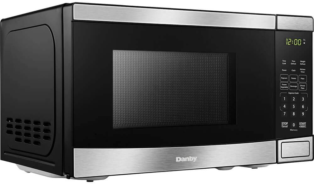 Danby DBMW0721BBS Countertop Microwave, Stainless Steel