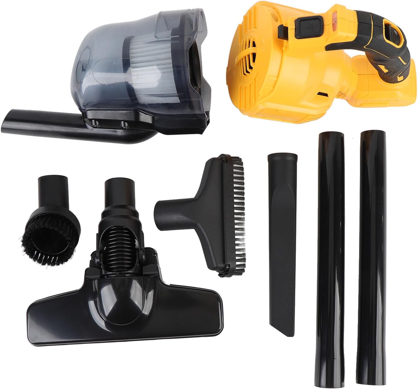 Walfront Handheld Vacuum Cleaner, Cordless Portable with 125AW Suction Power and 700ml Dust Bin, for Home Carpet Furniture Cleaning