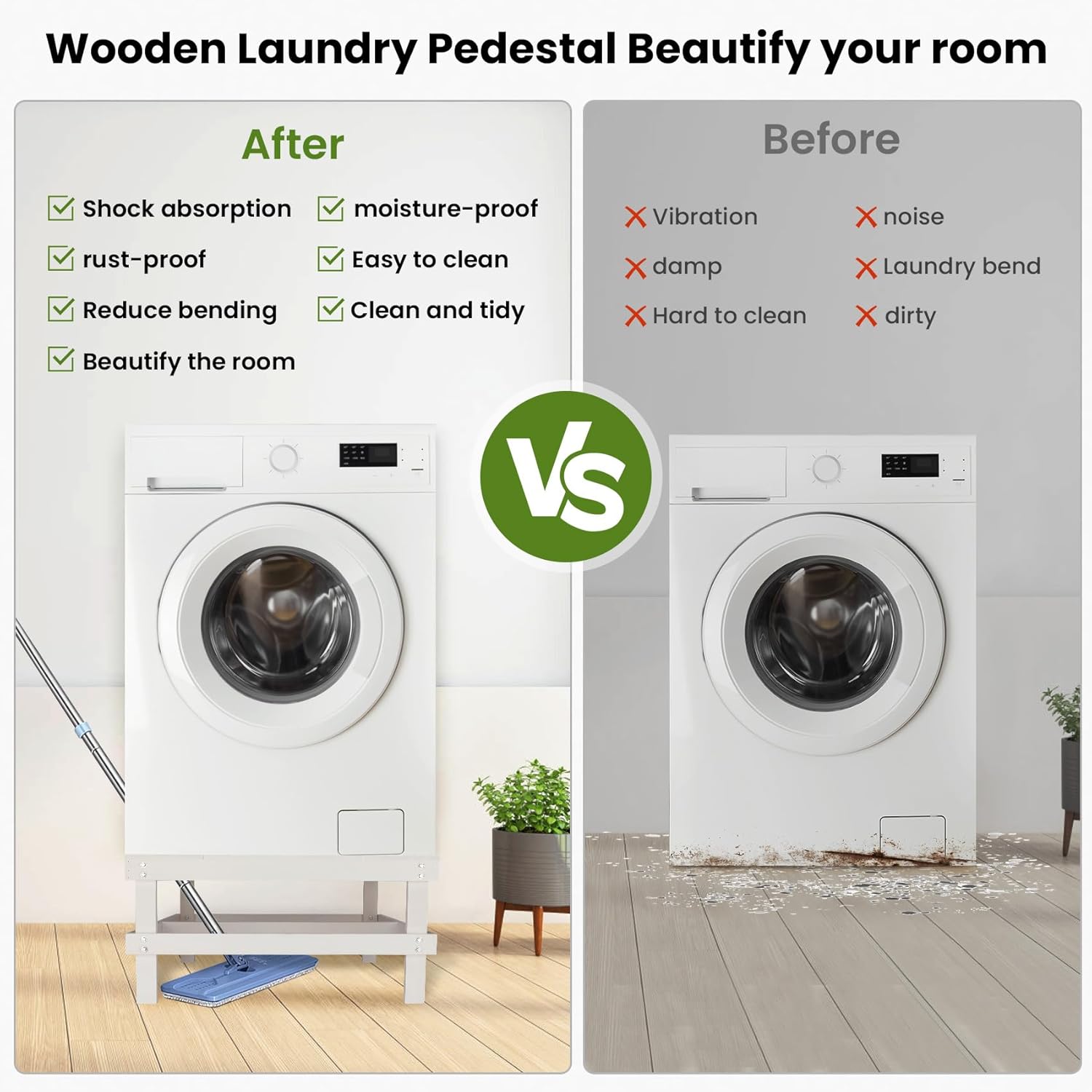 Wooden Laundry Pedestal 29