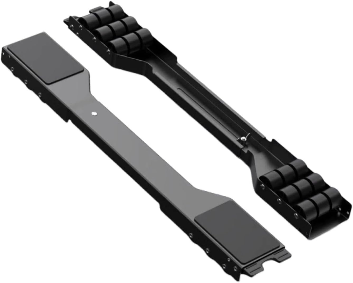 Washing Machine Movers Sliders Movable Stand Holder Appliance Mobile Base Adjustable for Laundry Room, Black