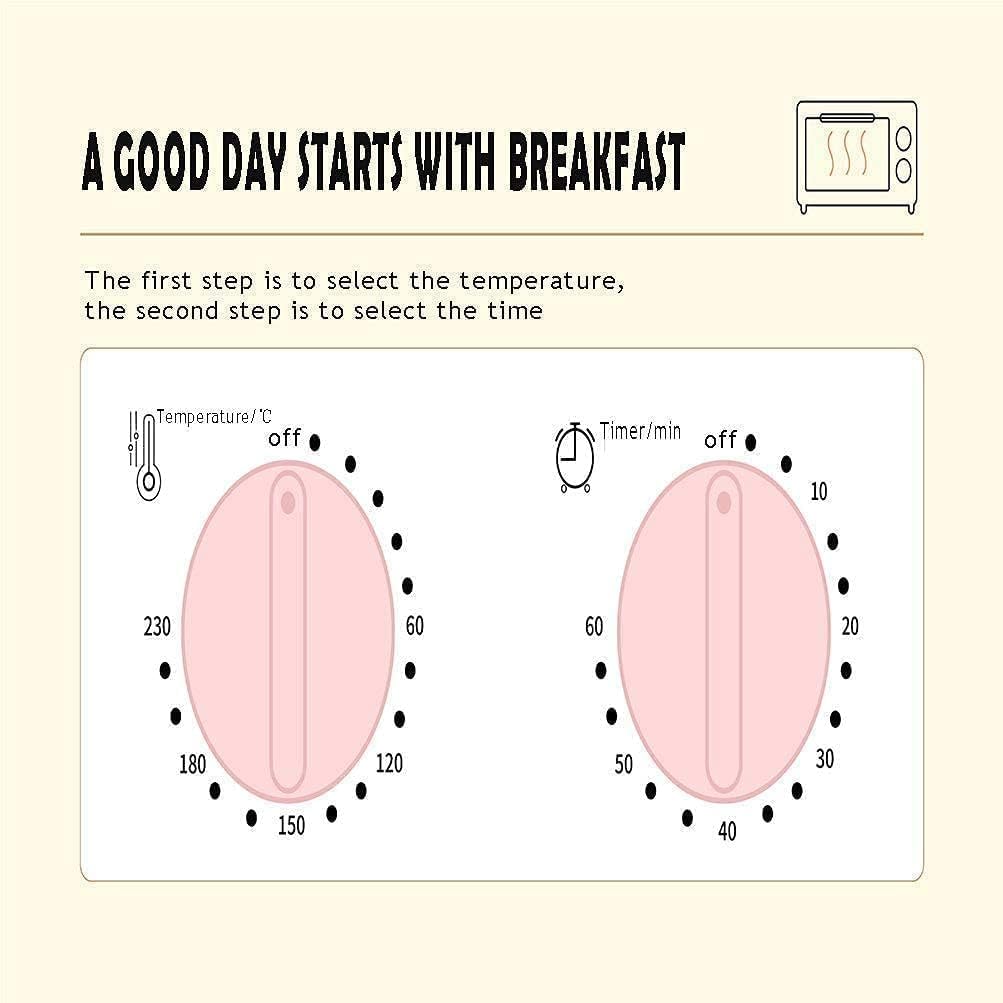 12L Pink Mini Oven Air Fryer - Multi-Function Convection Toaster Oven for Countertop Cooking, Perfect for Baking, Roasting & Air Frying, Space-Saving Design