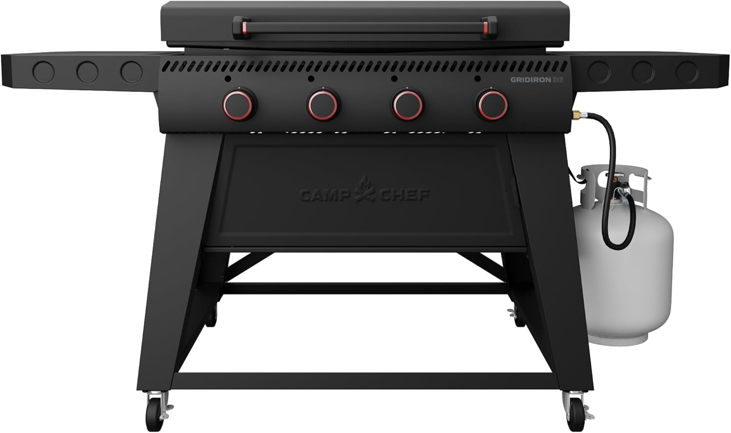 Camp Chef Gridiron 36 - Outdoor Griddle Grill with Flamethrower Ignition & Hidden Grease Catcher - Premium Flat Top Grill for Outdoor Cooking