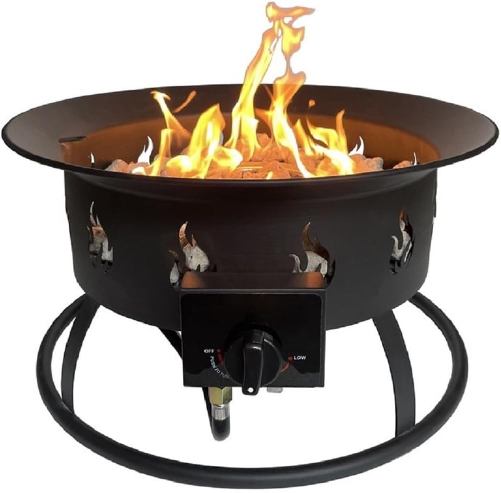AZ Patio Round Portable Camp Fire Pit in Black