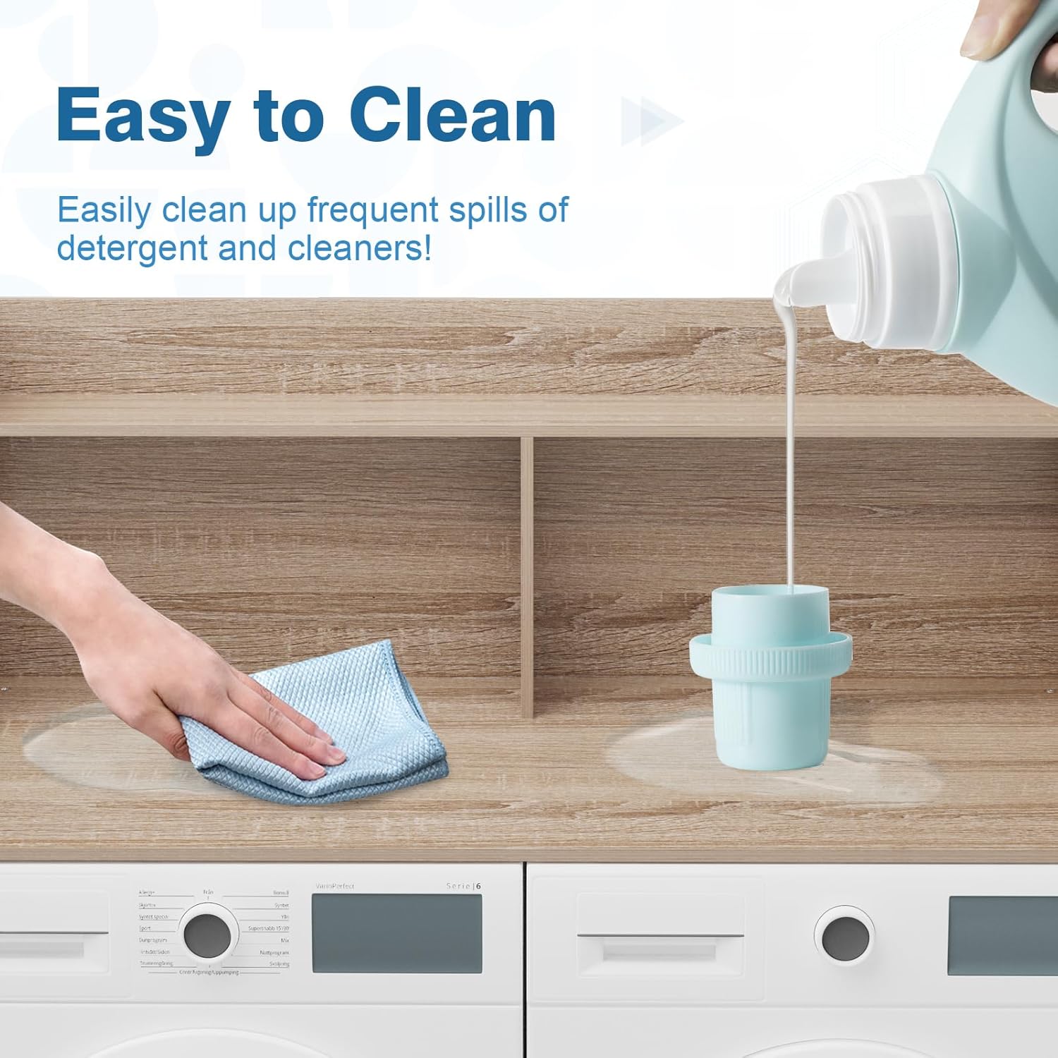 Washer Dryer Countertop with Shelf 54