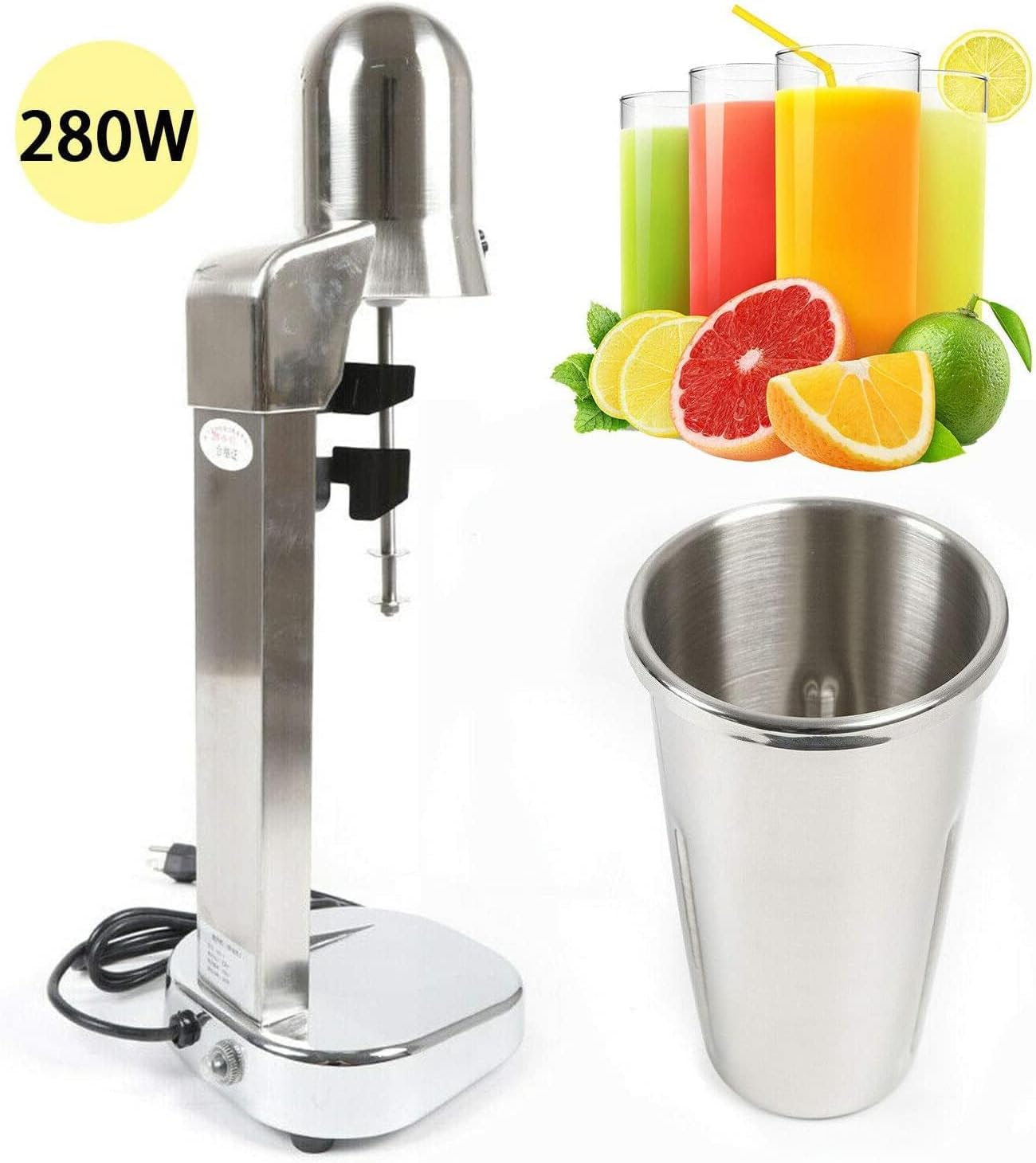 Electric Milk shake Maker Household/Commercial Stainless Steel Milkshake Maker Machine Soda Soft Ice Cream Maker Blender Drink Mixer