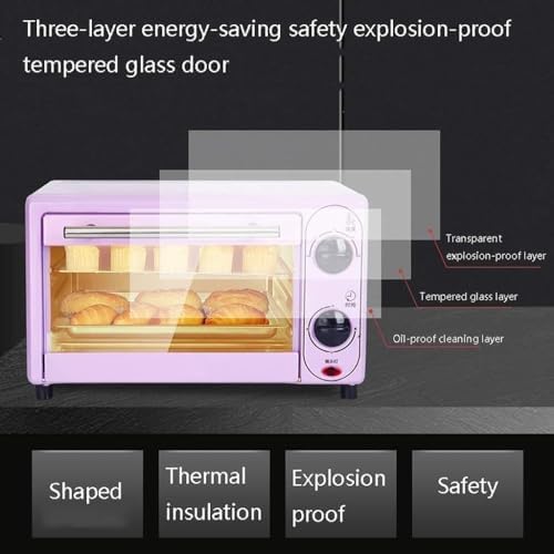 oven mini oven air fryer oven Household Electric Oven,Multi-Function Baking Cake Electric Oven Temperature Adjustment Timer Three-Layer Baking Position 12L Mini Ovens Toaster Oven Air Fryer,