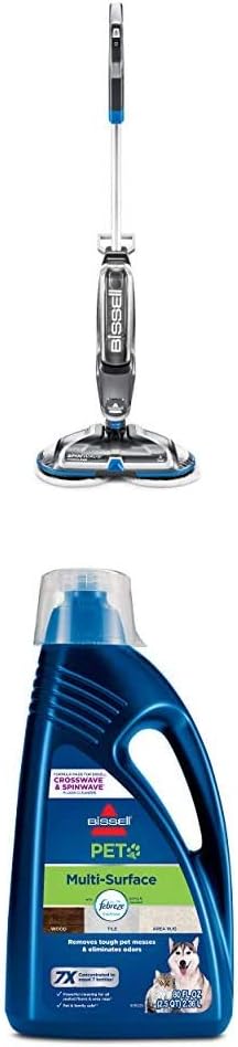 Bissell SpinWave Cordless Hard Floor Expert + 80oz Multi Surface Pet Formula