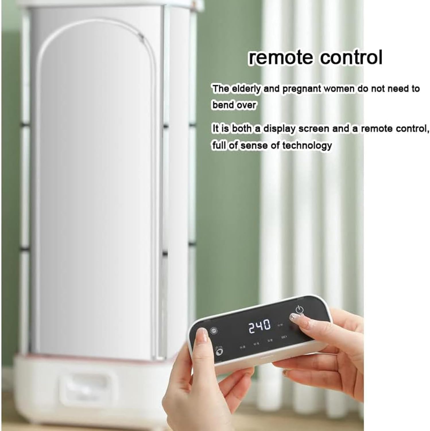 Portable Clothes Dryer With Remote & Drying Bag – Mini Foldable Electric Laundry Dryer For Travel RV Apartment Dorm