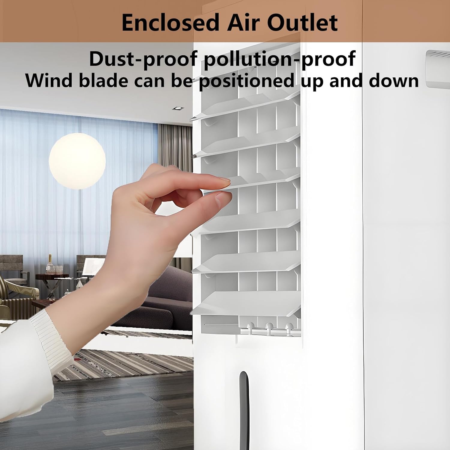 4-in-1 Portable Air Conditioners Personal Air Cooler Humidifier Cooling Fan Negative Ion Filter with Timer Remote Touch Screen Ac Unit Mini Fan 3-Speed and 4 Ice Packs 24VHomeCar