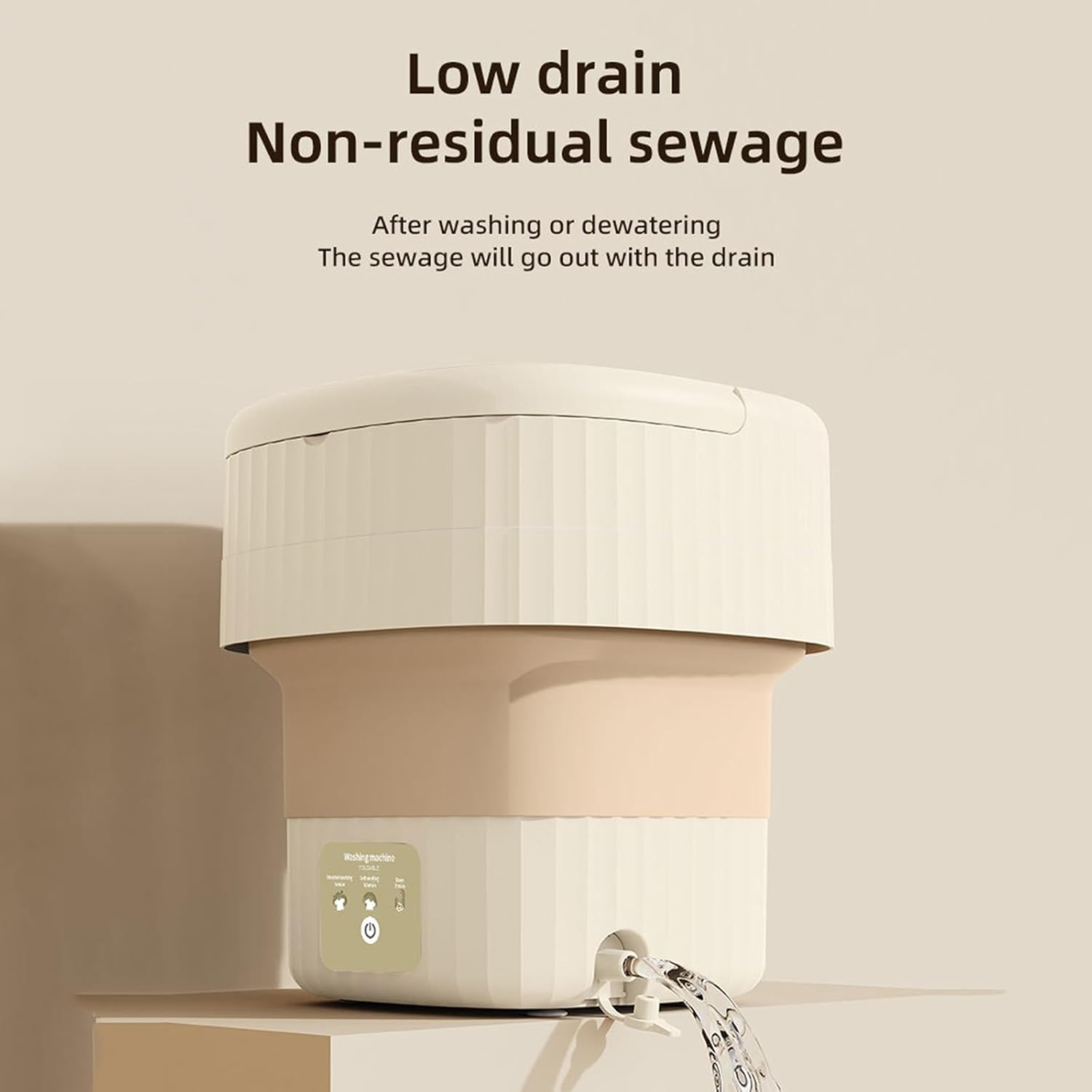 Portable Washing Machine, Mini Washer with 3 Modes And Spin Basket, 9L Large Capacity Laundry Washer Deep Cleaning for Underwear,Baby Clothes, Foldable Washing Machine for Apartments,Camping,Travel