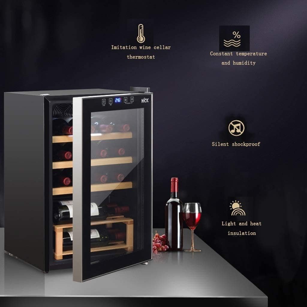 Wine Cooler, Super Quiet Professional Compressor Wine Fridge, Freestanding Wine Refrigerator Beverage Refrigerator and Cooler