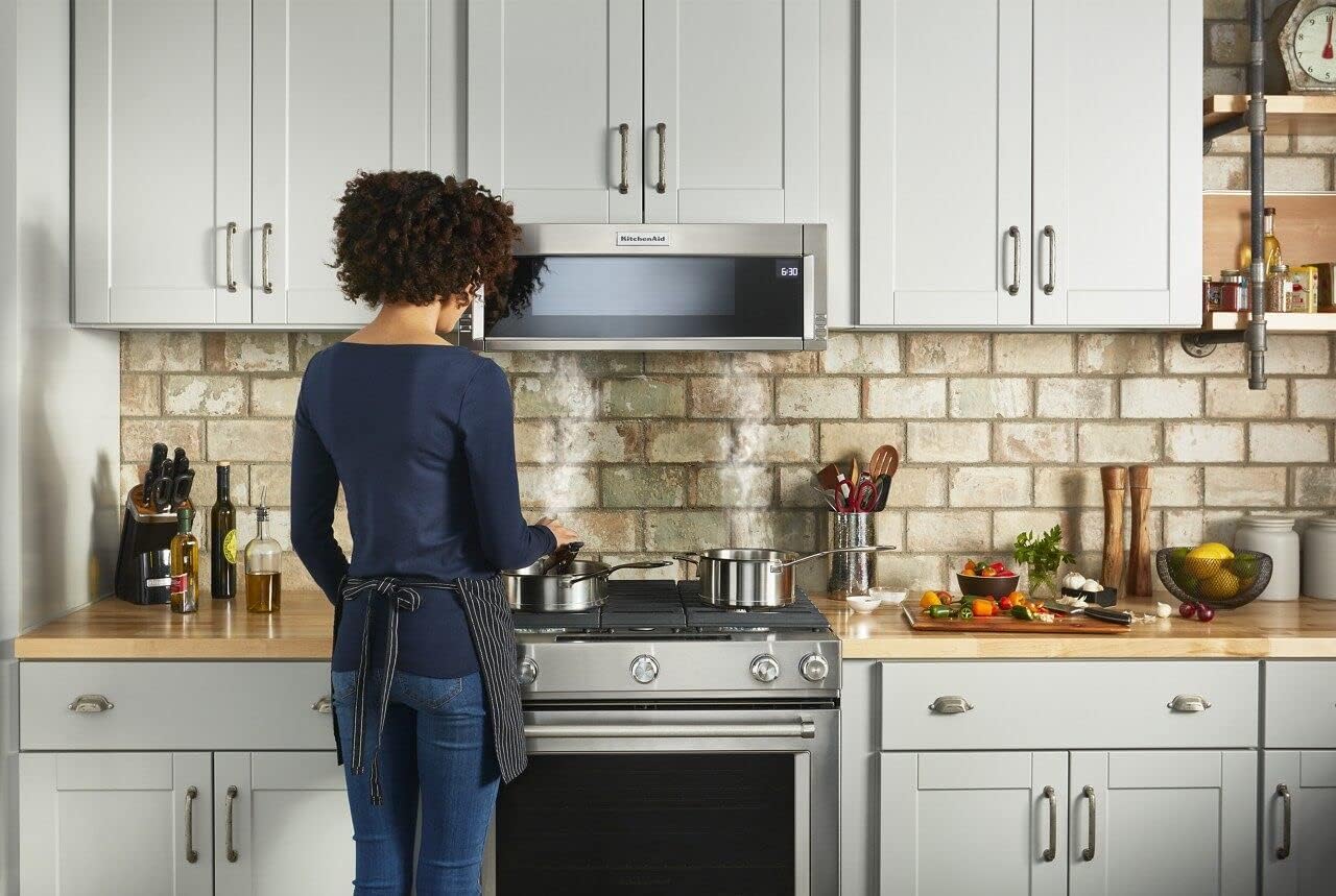 Whirlpool W10164739 Genuine OEM Side Panel Kit For Microwaves, Black