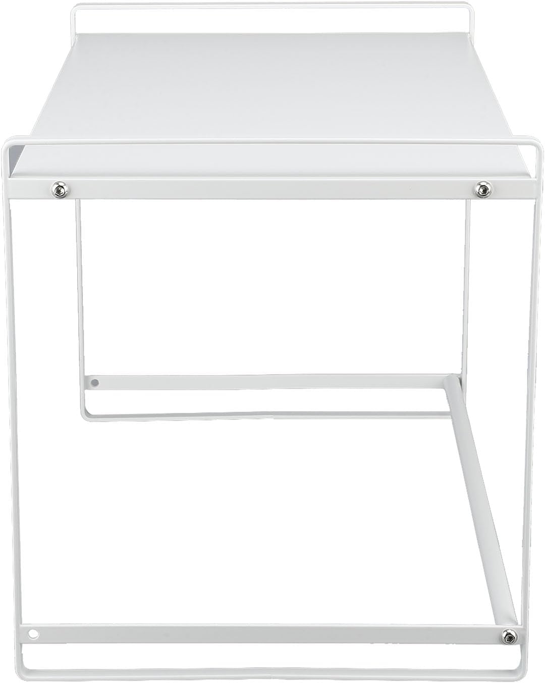 Carbon Steel Microwave Oven Rack Countertop Storage Shelf for Bottles Bowls Plates 44 lb Load Capacity Easy Assembly Space Saving Kitchen Shelf