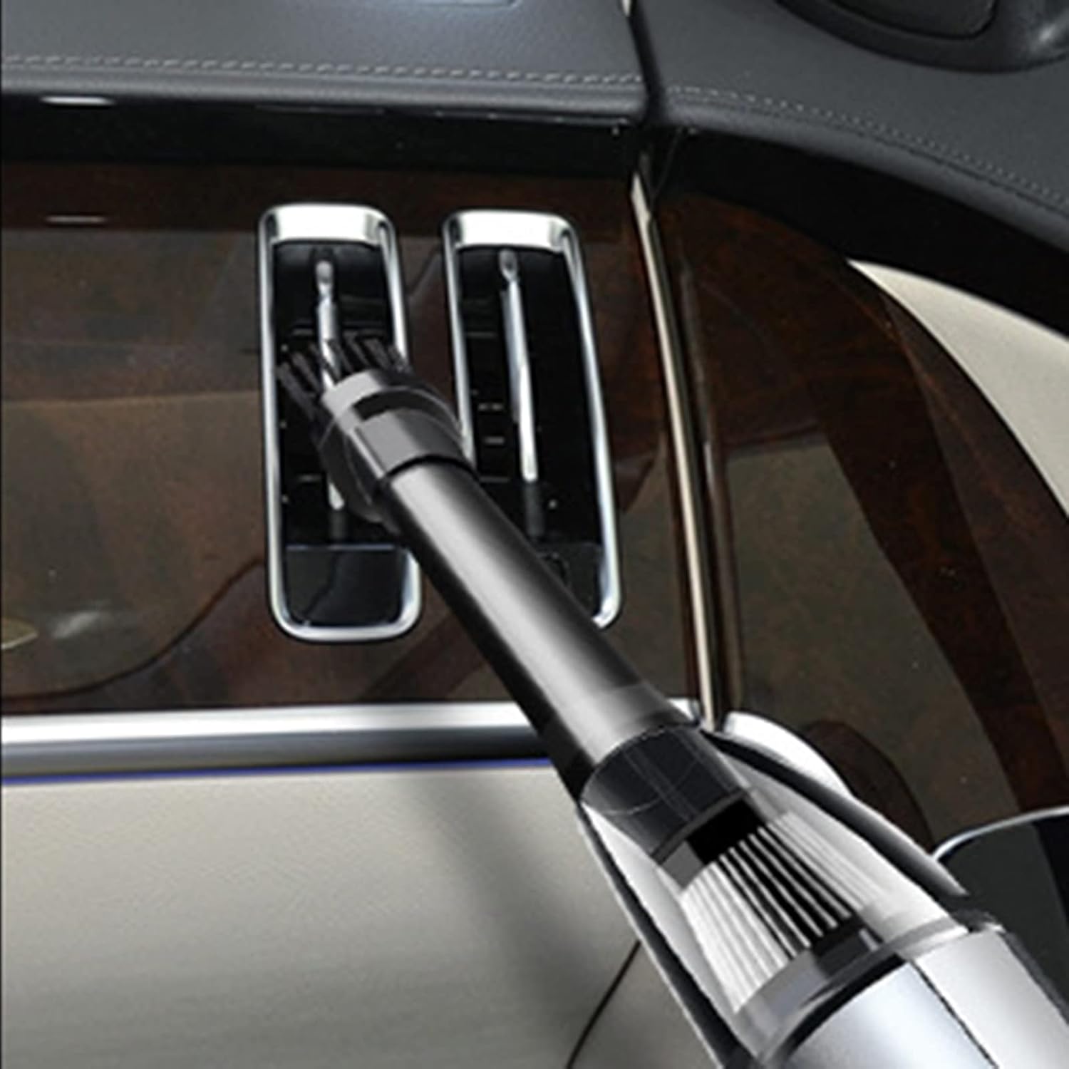 Portable Car Vacuum Cleaner High Power 8000PA Suction, 16Ft Corded Handheld Vacuum with Multi-Nozzles for Wet, Dry, Pet Hair,Black