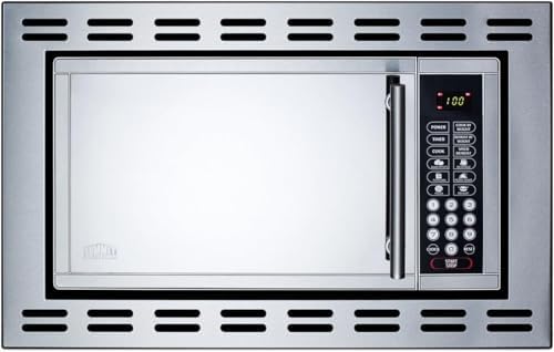 Summit 24” Over The Range Microwave, 0.9 cu.ft. Built In Microwave, Stainless Steel- OTR24