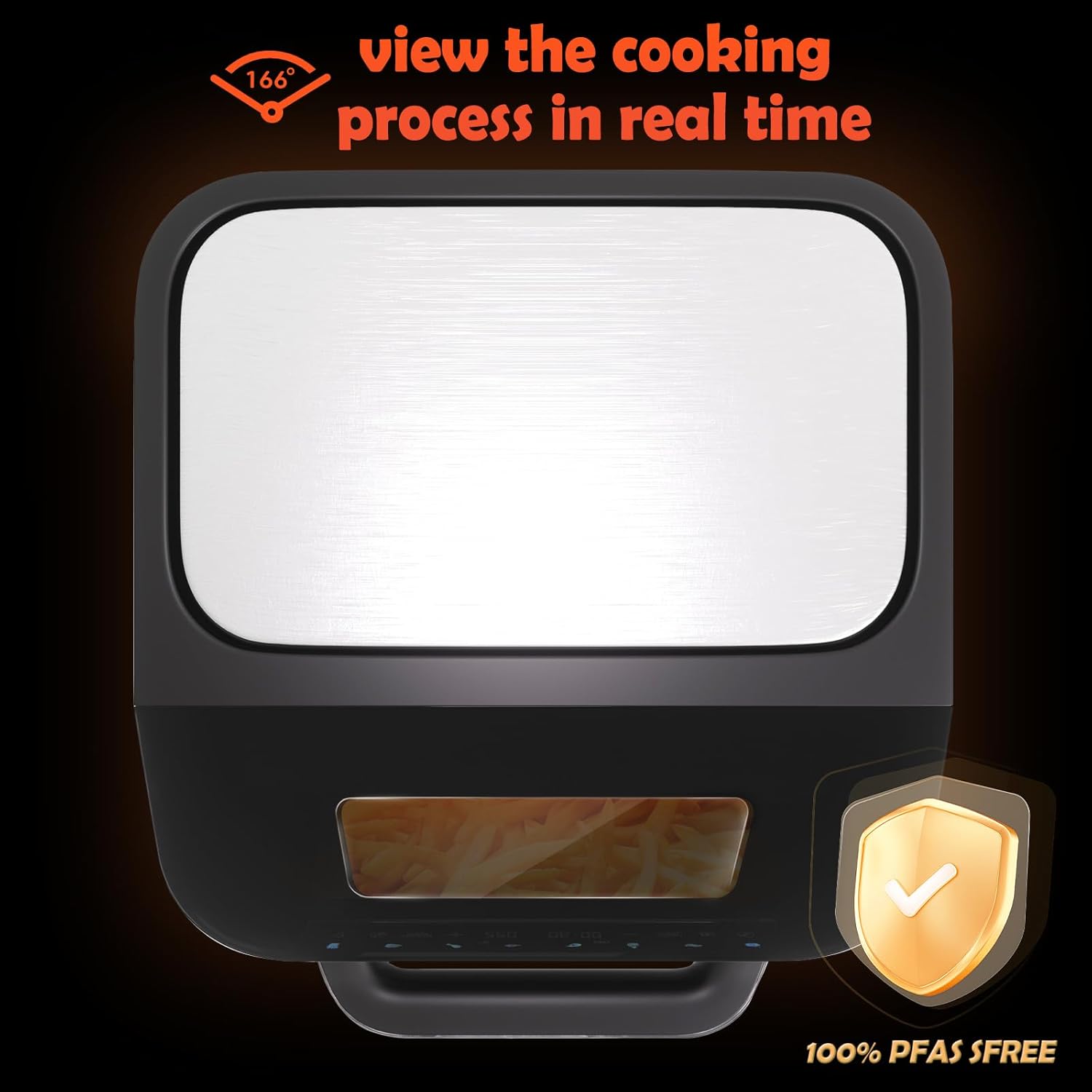 PULZO 7.4 Qt Digital Air Fryer, Large Family 13