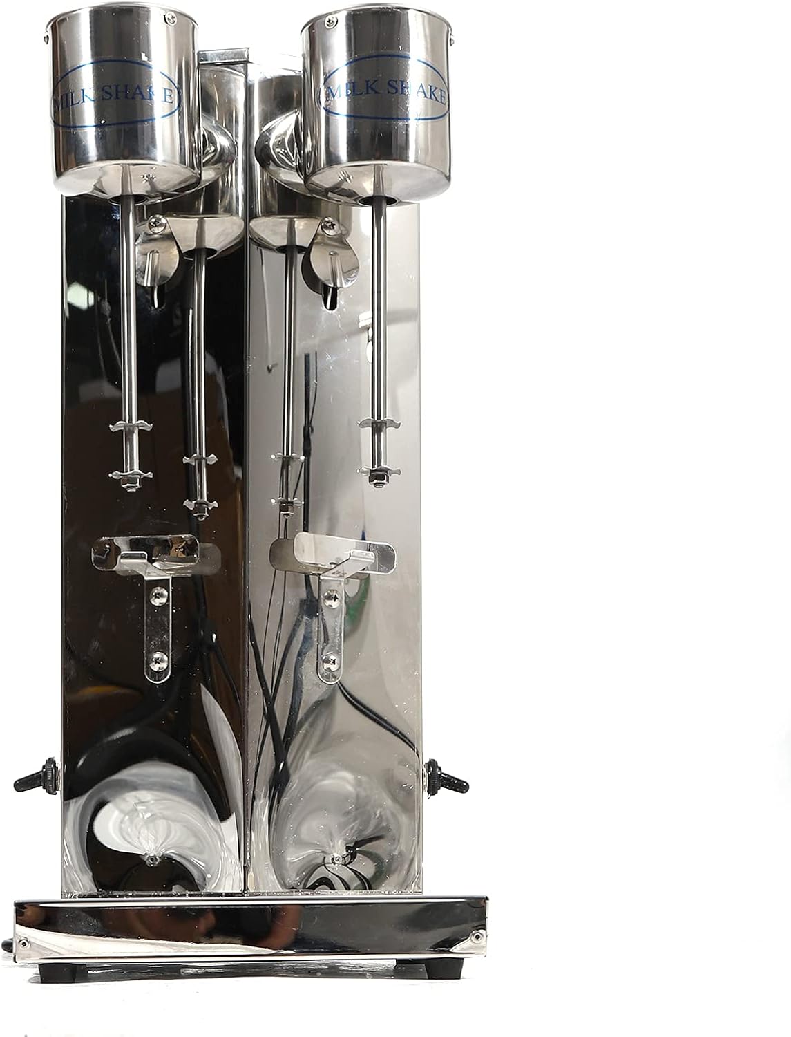 1600ML Electric Milkshake Maker Machine Double Head Stainless Steel Commercial Milk Shake Maker 12000-16000rpm/min Malt Mixer Drink Blender Milk Tea Shaker,360W (2-Head)