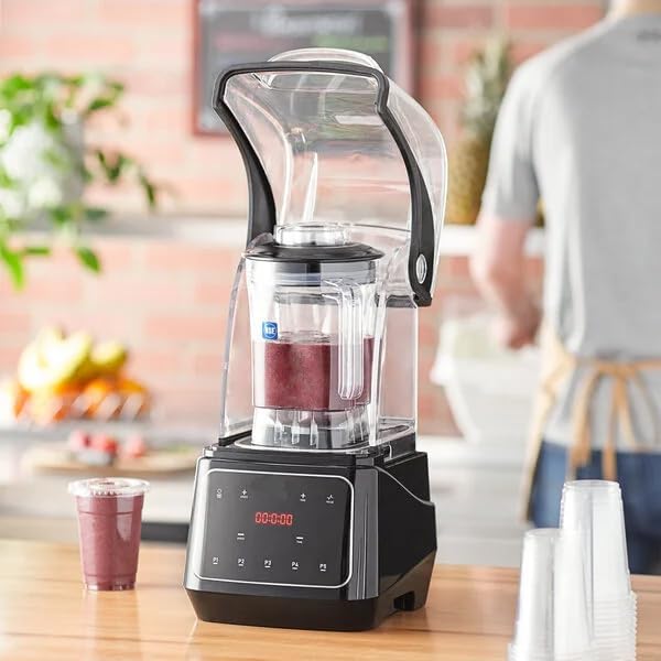 Apex HBX1000 Commercial Blender, 48 oz, 3.5 HP, Programmable Touchpad, Sound Enclosure, 26000 RPM, with Extra Jar, 120V