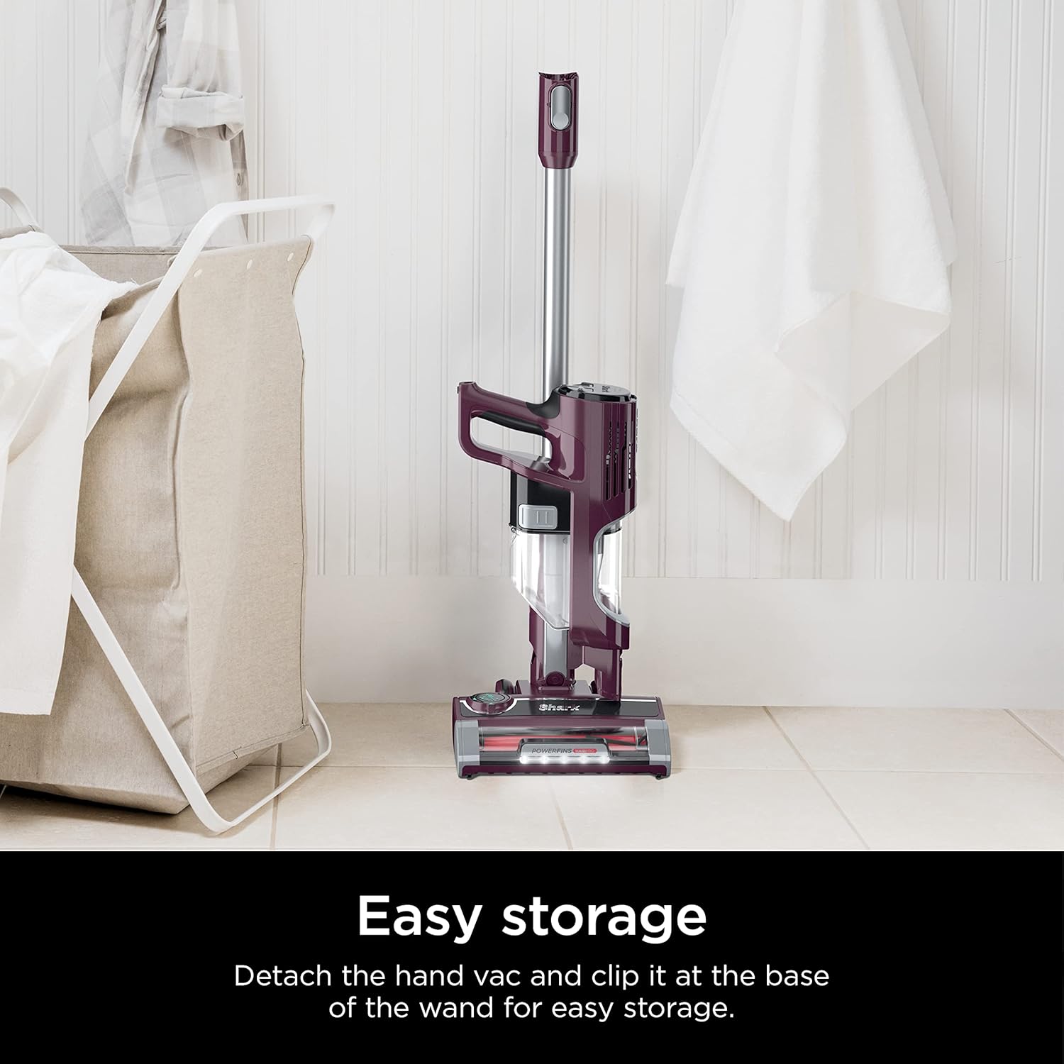 Shark HZ702 Ultralight PetPro Corded Stick Vacuum with PowerFins HairPro Odor Neutralizer Technology, Crevice & Upholstery Tool, Precision Duster, Wine Purple (Renewed)