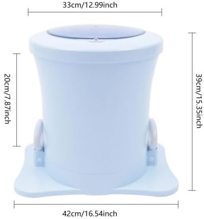Portable Compact Spin Dryer, Non-Electric Manual Laundry Mini Drying Machine, Big Capacity Design, 2500 RPM, for RV, Camping, School, Apartment, Dorm