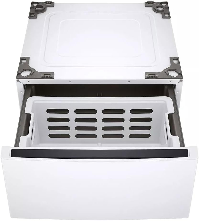 LG WDP6W 27 inch White Laundry Pedestal with Storage Drawer