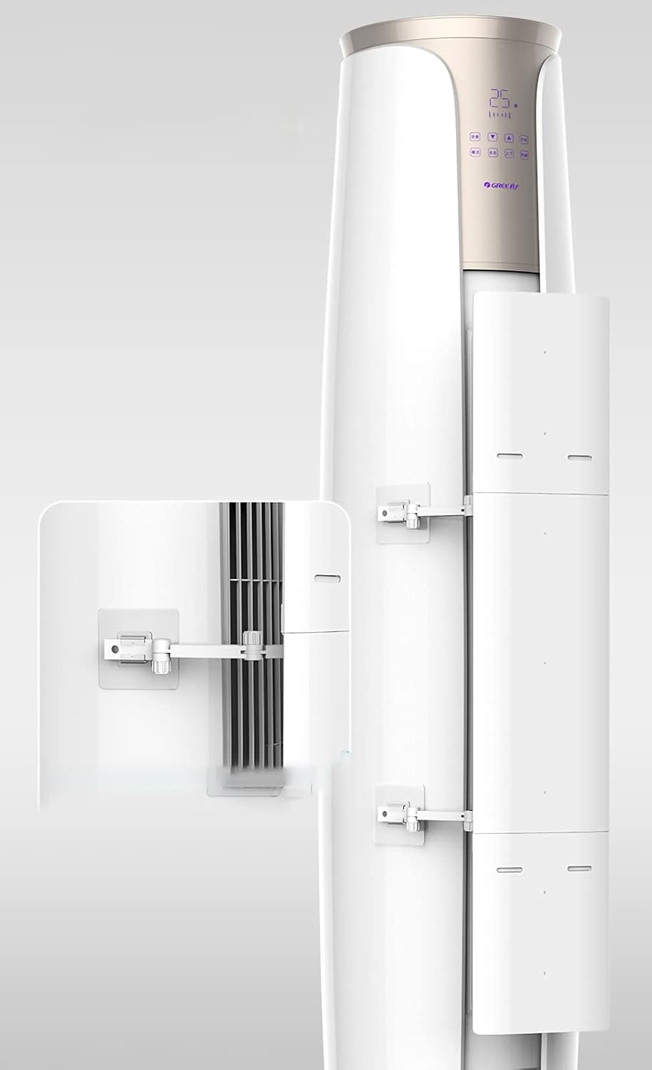 Air conditioning deflector Household Items Vertical Cylindrical Air Conditioner Deflector, Cool and Windless Universal Cabinet Air Conditioner Hood Guide Air, Office Air Conditioning Angle Adjust