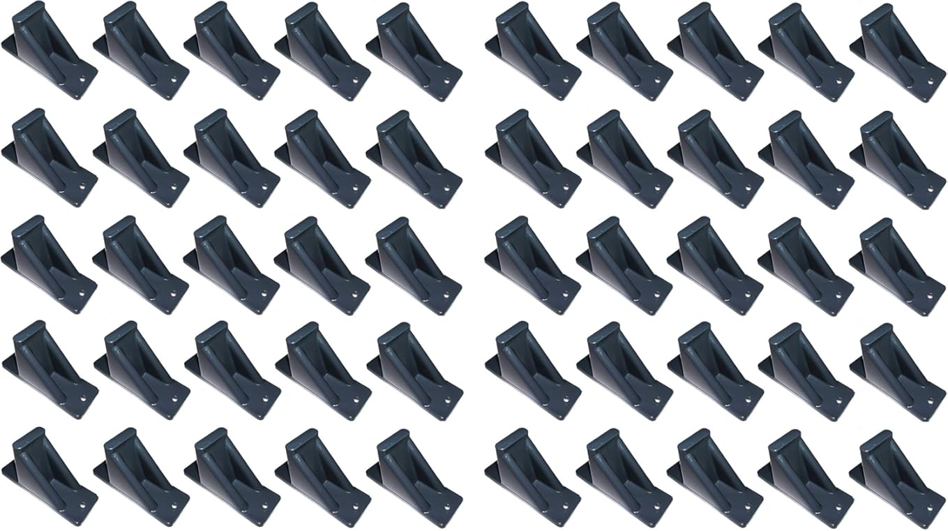 JSP Manufacturing Dark Grey Plastic Mini Roof Snow and Ice Guard - Multi-Quantity Pack | Prevent Sliding Snow Stop Buildup (100)