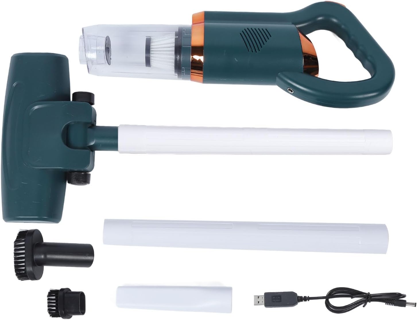 Cordless Stick Vacuum Cleaner 8500Pa Suction Power High Efficiency 120W 2000mAh Lithium Battery Excellent ABS with 600ml Dust Box for Home Floor (Green)