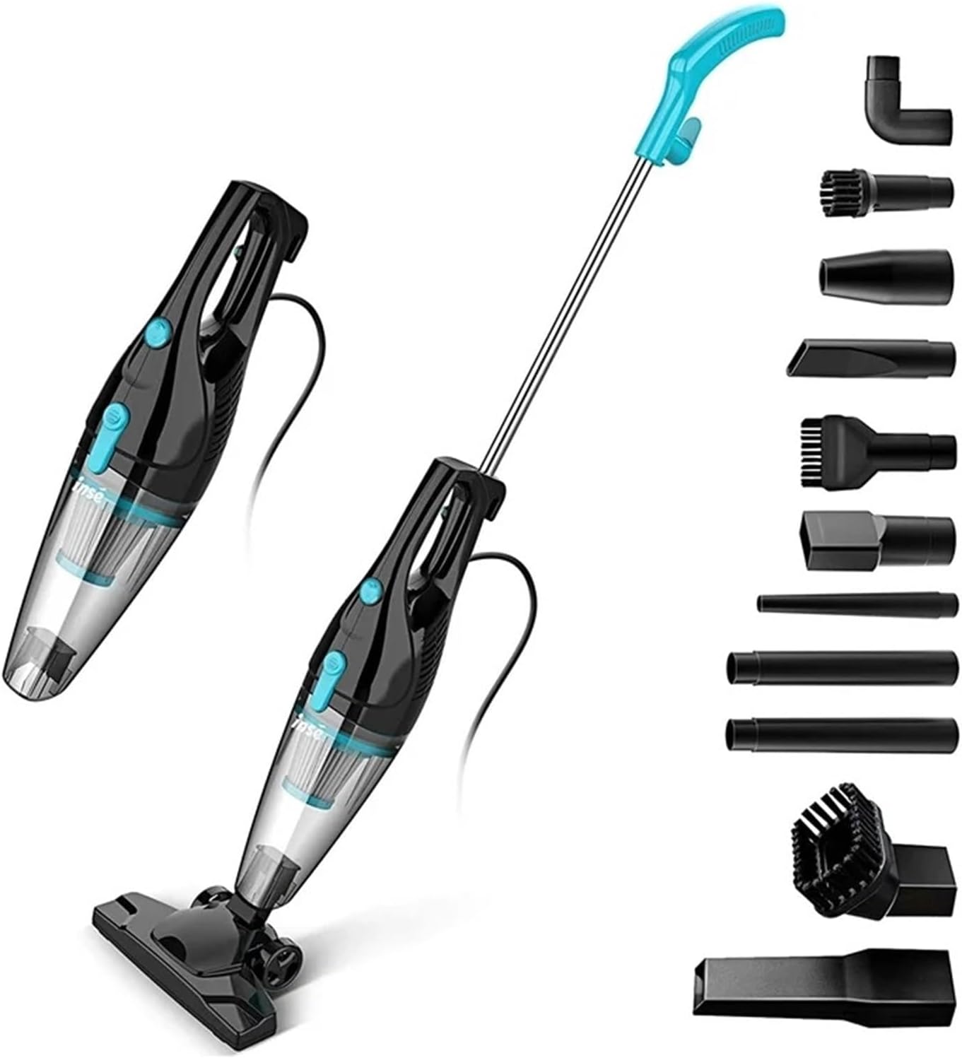 Compatible With INSE R3S Corded Vacuum Cleaner 400W Motor, 3-in-1 Handheld & Lightweight, Ideal for Household Cleaning(US)