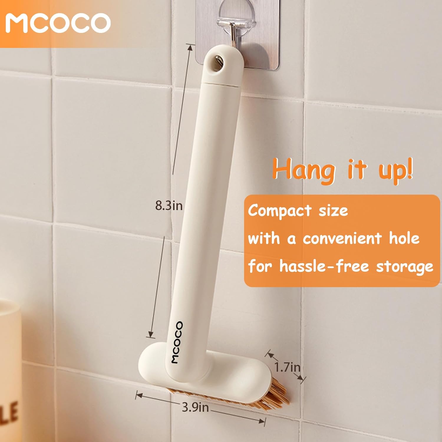 Crevice Cleaning Brush Cleaning Brushes for household use Multi-Purpose Hard Bristle Brushes Bathroom Brush for Kitchen Window Toilet Grout Bottle Sink Corners Blender Small Spaces 2 pack Yellow