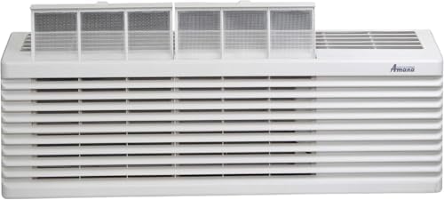 AMANA K-Series PTAC 12,000 BTU Air Conditioner Heat Pump with 3.5 kW Heater, 20 Amp plug, White - PTH123K35AXXX - A/C Unit Only