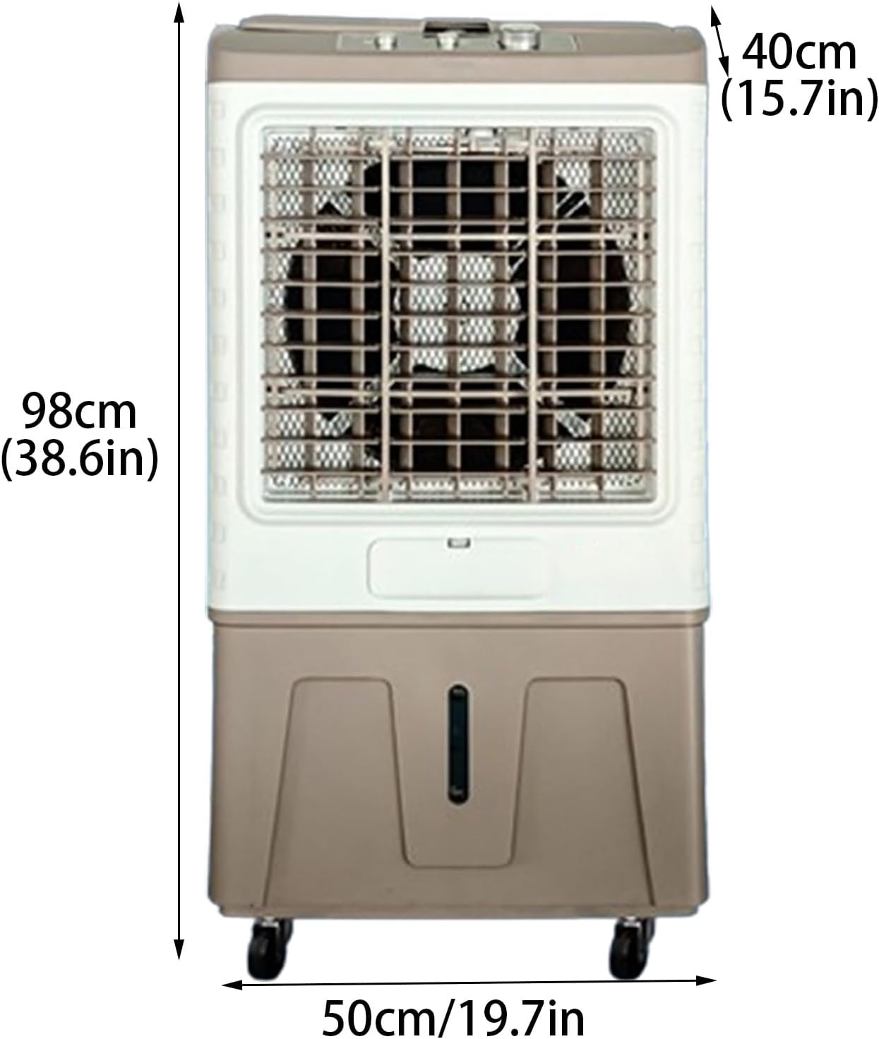 Portable Air Conditioners, 120°Oscillation Three Wind Speed Evaporative Cooler, Large Water Tank Air Cooler for Room Office(50 * 40 * 98cm)