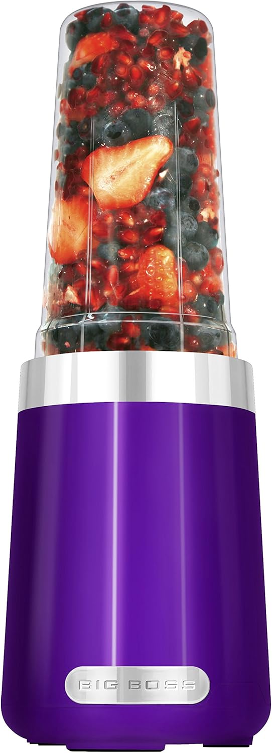 Big Boss 15 Piece Professional Blender, 600 Watt Power, Purple