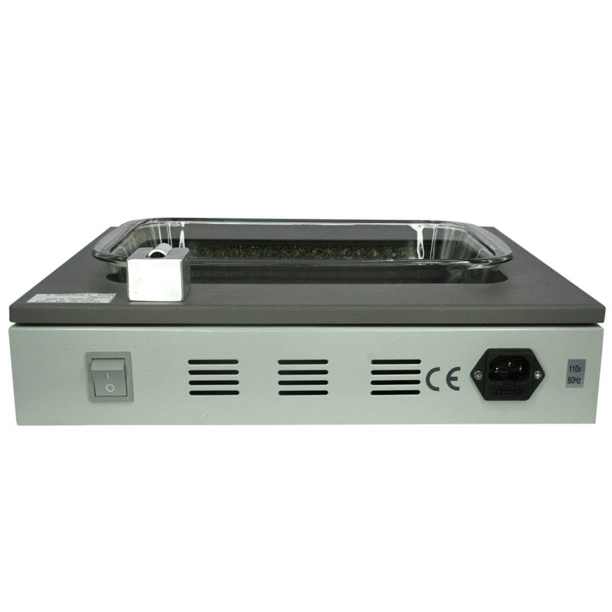 Premiere Lighted Tissue Floating Bath, 0.5 gal Capacity, LED Lighting and Temperature Control, Removable Glass Basin with Handles, 500-Watt Heater