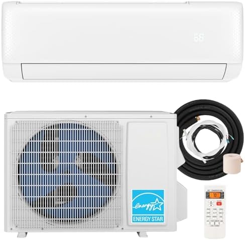 SIMOE Mini Split Air Conditioner, 18000BTU 21SEER2 Mini Split AC/Heating System, Ductless Air Conditioner & Heater with Inverter & 1.5 Ton Heat Pump, 208-230V, Cools Up to 1250 Sq. Ft, Energy Star