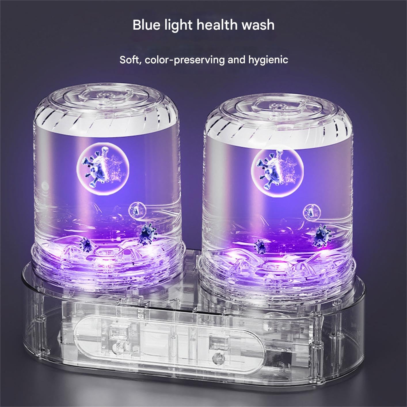 Miniature Portable Twin Tub Washing Cup Bucket Laundry for Underwear Socks Efficient Travel Home Dorm Use