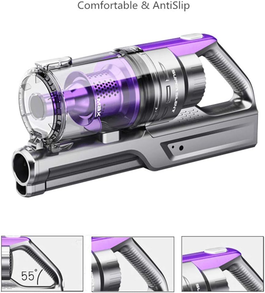 Cordless Vacuum Cleaner 2 in 1 Handheld Stick Vacuum with LED Motorized Brush 8000Pa Strong Suction Lightweight Handheld Upright Vacuum Cleaner for Hard Floor Carpet Pet