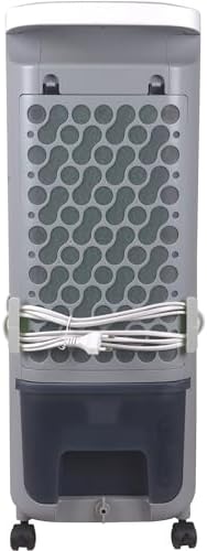 Whirlpool 155 CFM Portable Evaporative Cooler for Garage, Warehouse, Basement, 125V, Rooms up to 428 Sq. Ft., with Remote and Ice Pack for Hot/Dry Climates, Indoor Fan Powered Swamp Cooler in Titanium