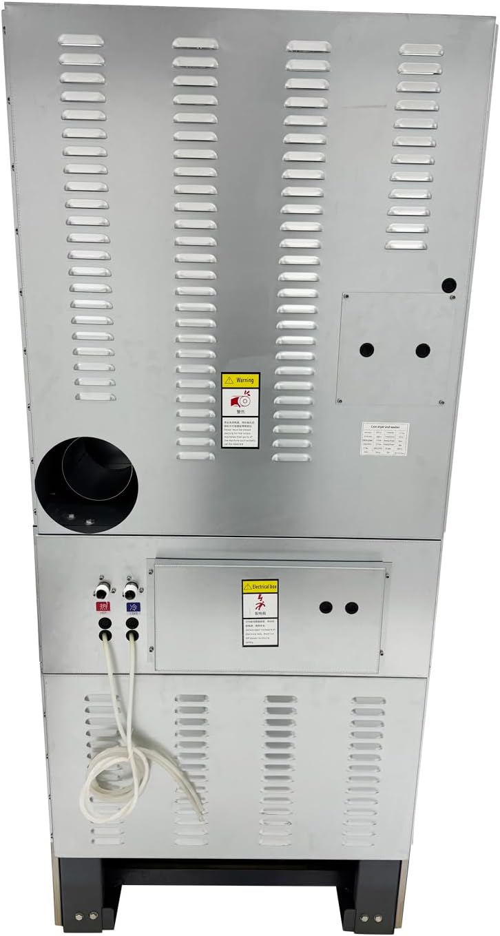 Coin Operated Washer Dryer Combo Commercial Stacked Washing Drying Machine for Laundromats Apartment Laundry Rooms Hotels 12kg Dry Clothes Capacity 220V 1PH