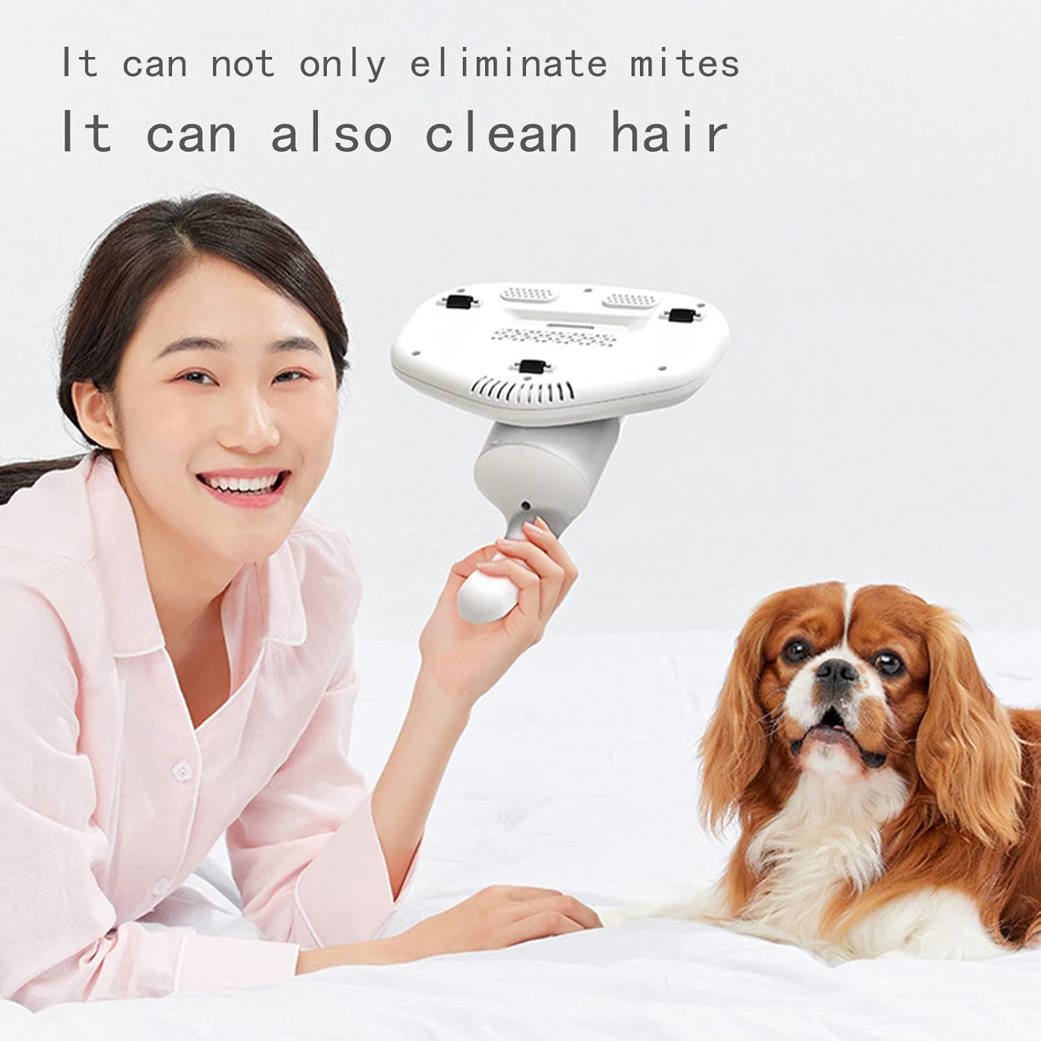 Multi-Purpose Vacuum Cleaner High Power Mattress Vacuum Cleaner Vacuums Du-st,Dirt,Pet Hair with 6000 Per Minute Agitation Washable Filter Great for Sofa,Bed,Carpet