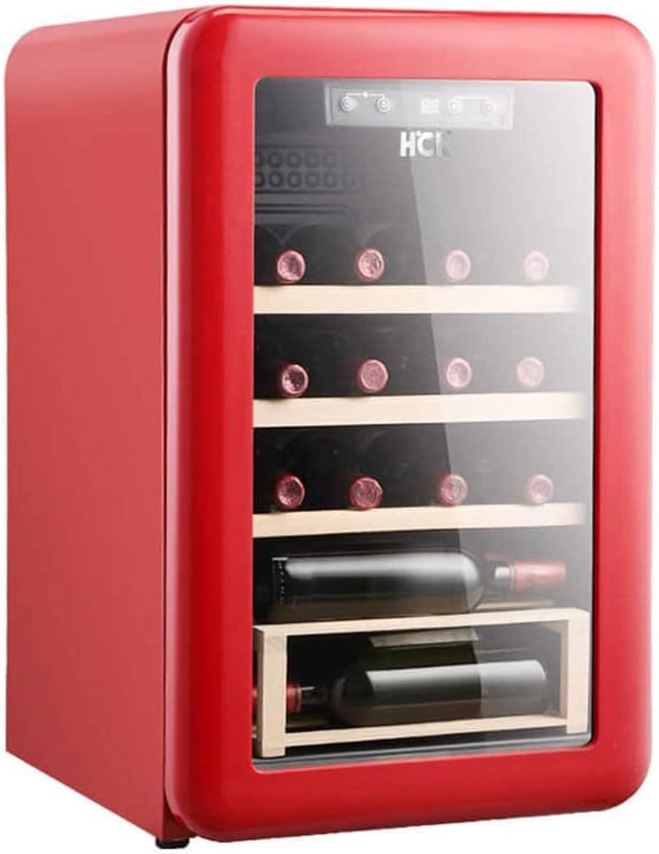 20-Bottle Wine Cooler, Beverage Refrigerator Cooler, Party Ice Bar, Silent Red/White Wine, Beer and Champagne Counter, Adjustable Temperature, Indepen