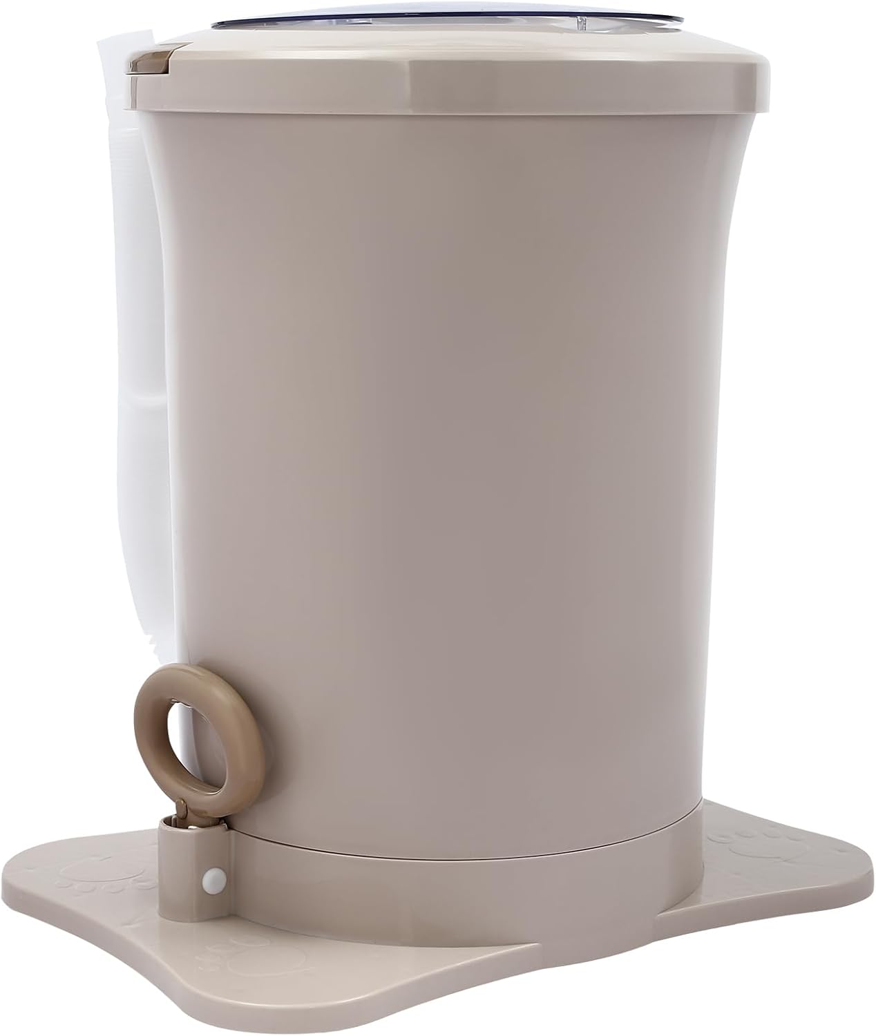 Portable Foot Operated Dryer, Mini Manual Dryer Machine, Portable Single Tub Dryer Machine, Hand-operated Mini Compact Spin Dryer, 3.17Gal Manual Draw Cord Dryer (Dryer (3.17 gal Apricot))