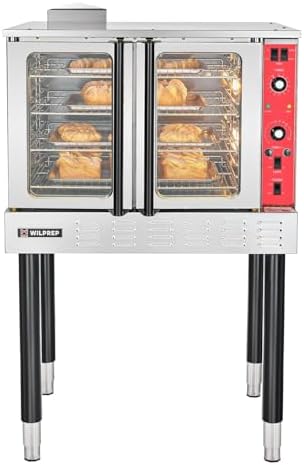 Commercial Convection Oven, Single Deck Electric Convection Oven with 10 kW Power, 7 cu ft Capacity, 38